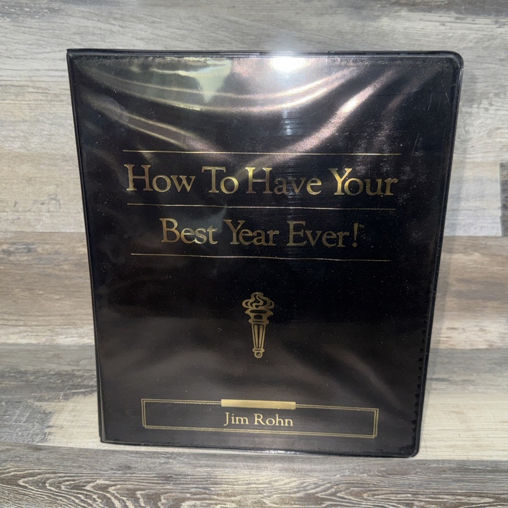 JIM ROHN - HOW TO HAVE YOUR BEST YEAR EVER! LIVE 5 HOUR SEMINAR ON 4 VHS TAPLES!